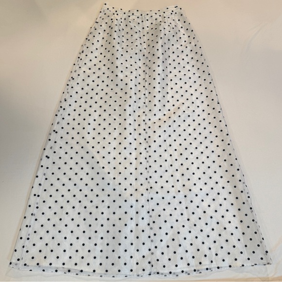 Vintage 70s/80s Polka Dot Maxi Skirt by Jeffrey & Dara Evenings by Tom Barra, S - Picture 3 of 7